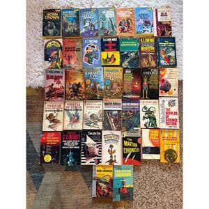 Lot Vintage Sci Fi Pulp Paperback Books Daw Del Rey Ace Ballantine Dell 50s Vogt